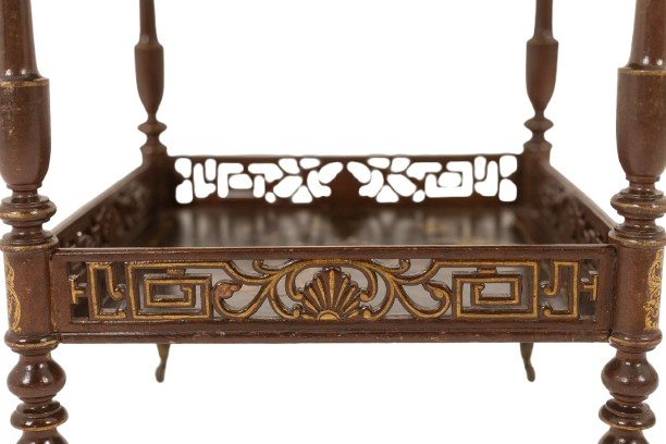 Petite table desserte à décor de laque japonisant. Epoque Napoleon III LS6741109-photo-6
