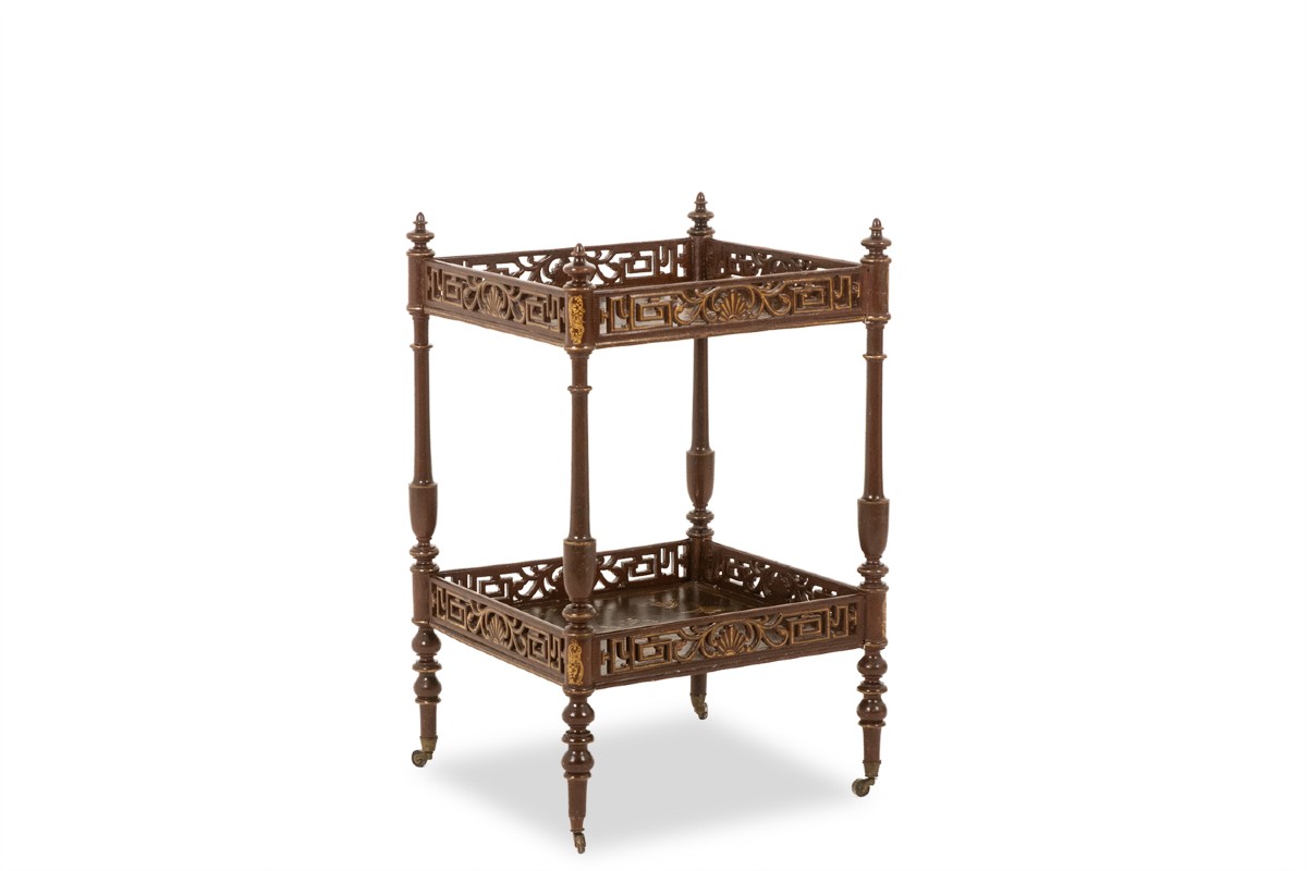 Petite table desserte à décor de laque japonisant. Epoque Napoleon III LS6741109