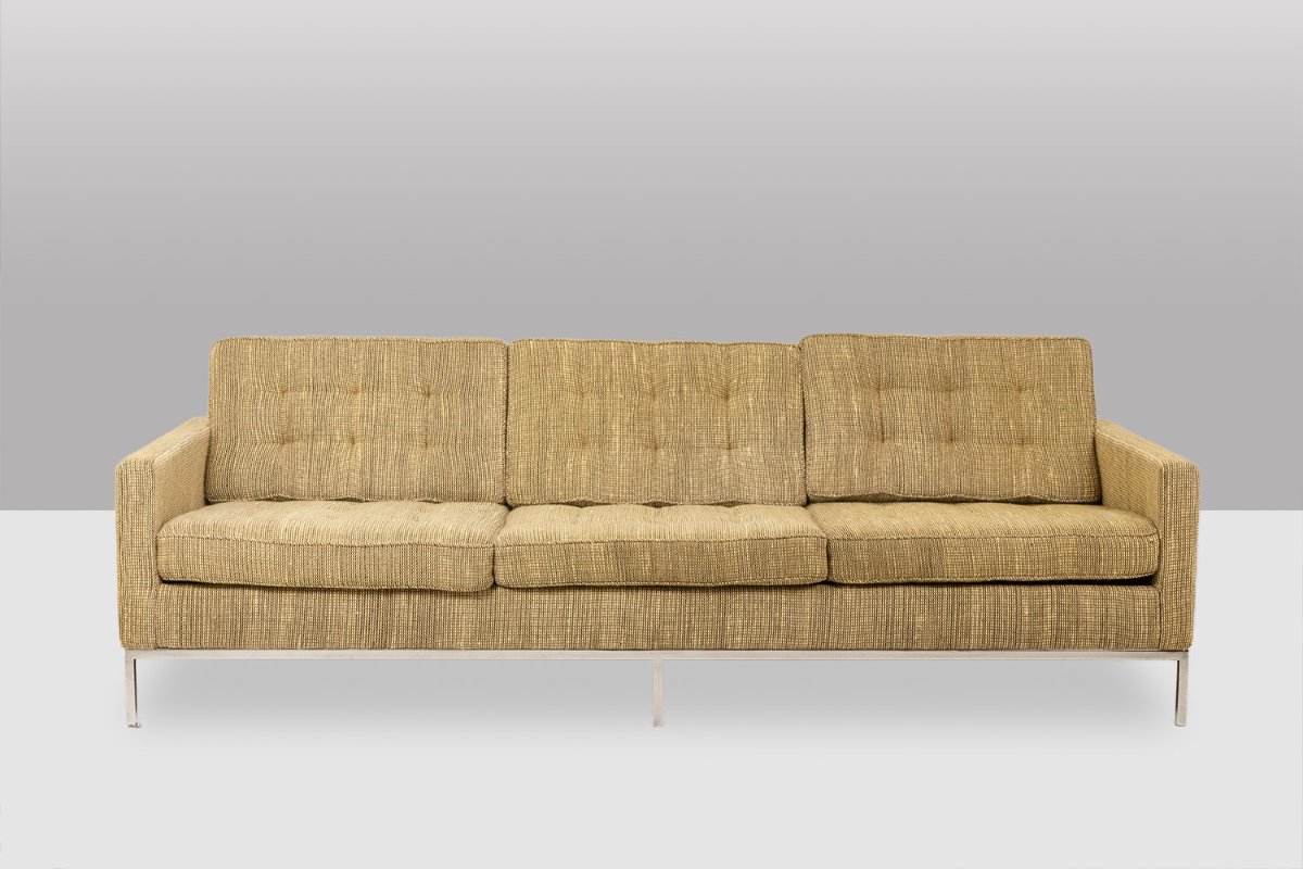Florence Knoll, pour Knoll. Canapé et paire de fauteuils. Années 1960-70. LS66936506-photo-3