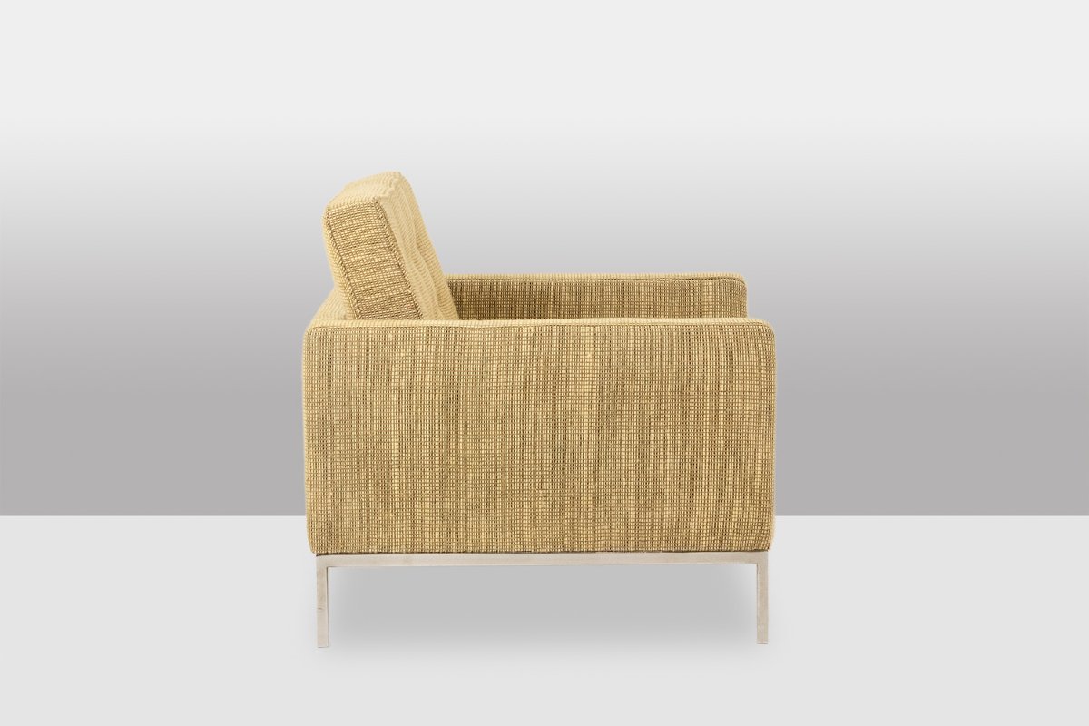 Florence Knoll, pour Knoll. Canapé et paire de fauteuils. Années 1960-70. LS66936506-photo-5