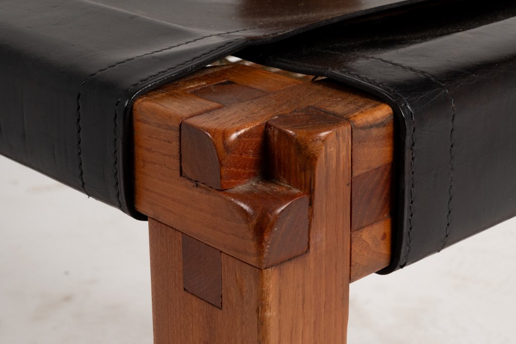 Pierre Chapo. Set Of 8 “s11” Chairs In Elm And Leather. 1960s-70s Ls67365308-photo-8