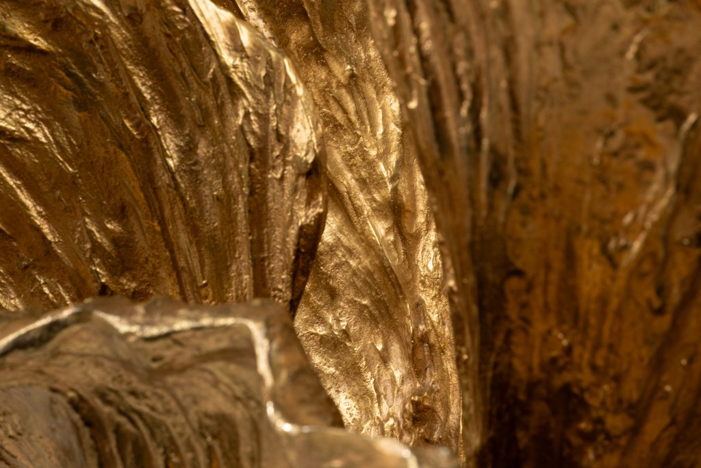 Chrystiane Charles, Pour Maison Charles. Lampe En Bronze Doré. Signée. Ls67374208-photo-2