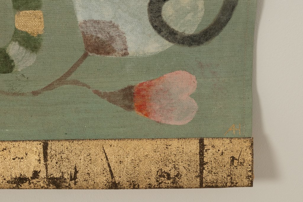 Painted Canvas Decorated With Lemurs, Birds, And Flowers. Contemporary. Ls67541087-photo-3