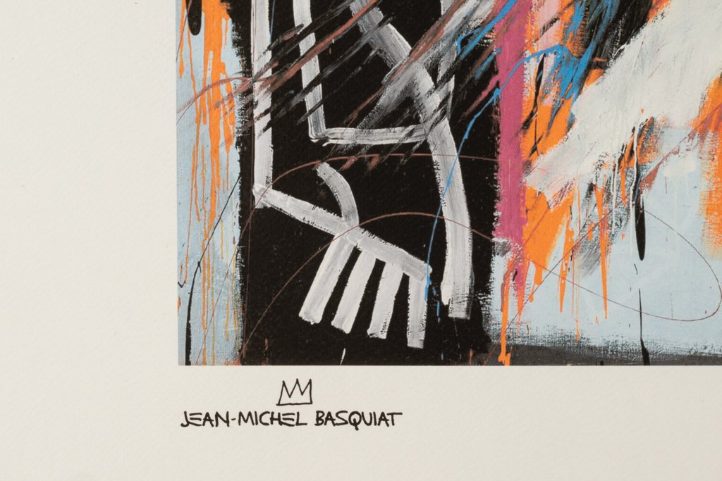 Jean-michel Basquiat. Numbered Color Silkscreen Print. 1990s. Ls676865a-photo-4