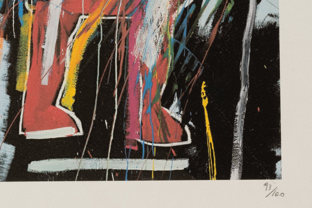 Jean-michel Basquiat. Numbered Color Silkscreen Print. 1990s. Ls676865a-photo-1