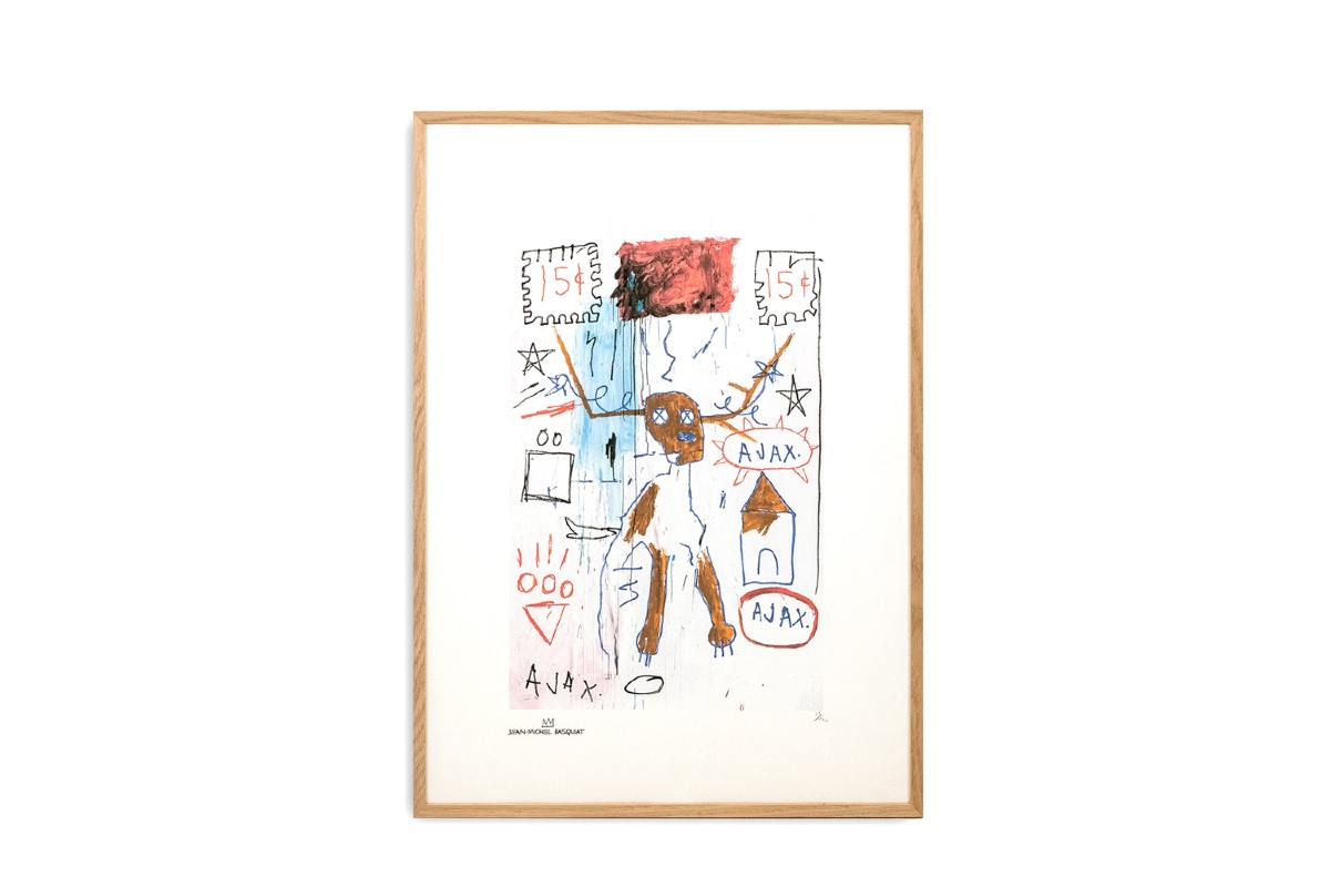 Jean-Michel Basquiat. Sérigraphie en couleurs numérotée. Années 1990. LS6768C65/1