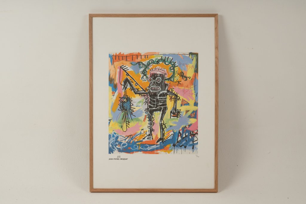 Jean-michel Basquiat. Numbered Color Silkscreen Print. 1990s. Ls6768d65g-photo-2