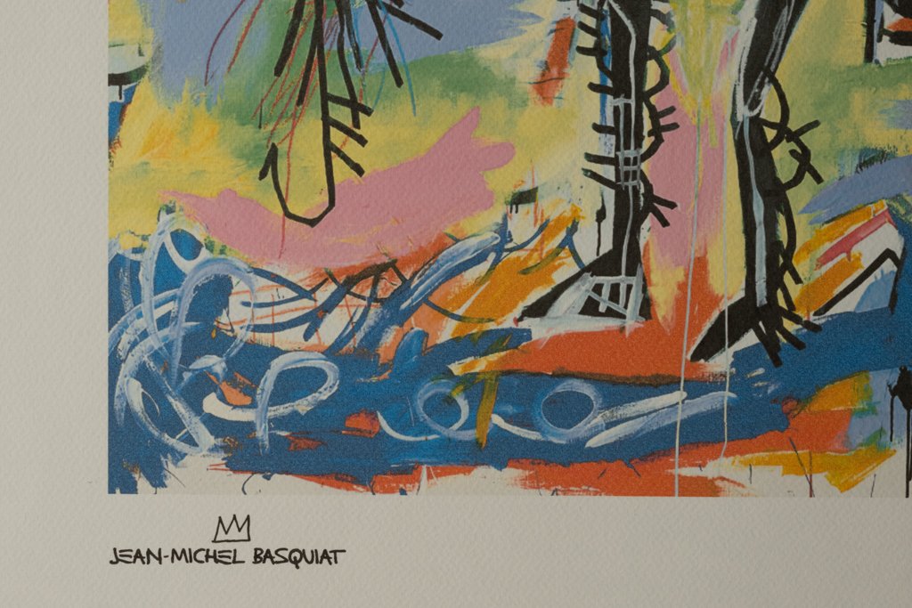 Jean-michel Basquiat. Numbered Color Silkscreen Print. 1990s. Ls6768d65g-photo-1
