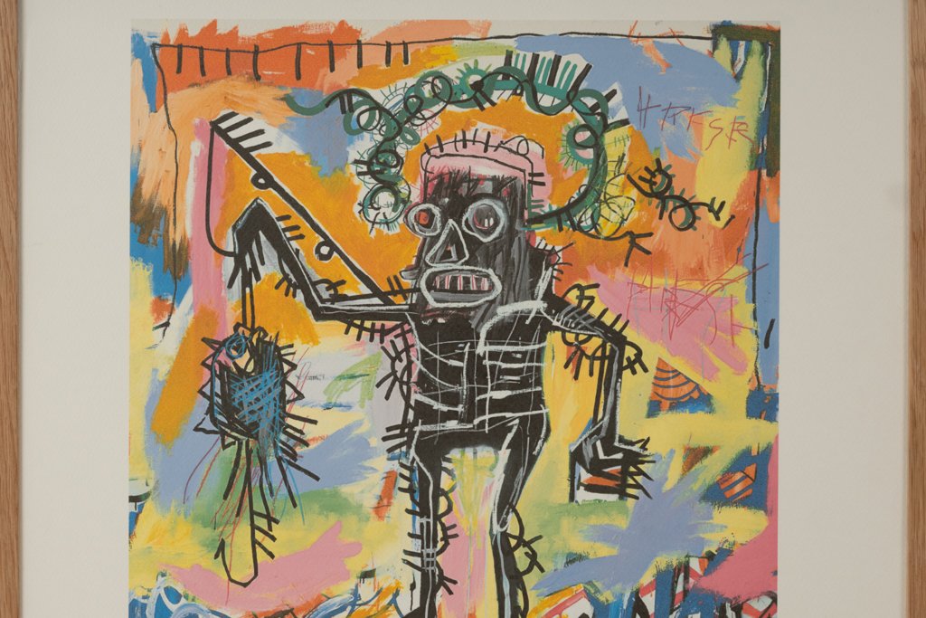 Jean-michel Basquiat. Numbered Color Silkscreen Print. 1990s. Ls6768d65g-photo-2