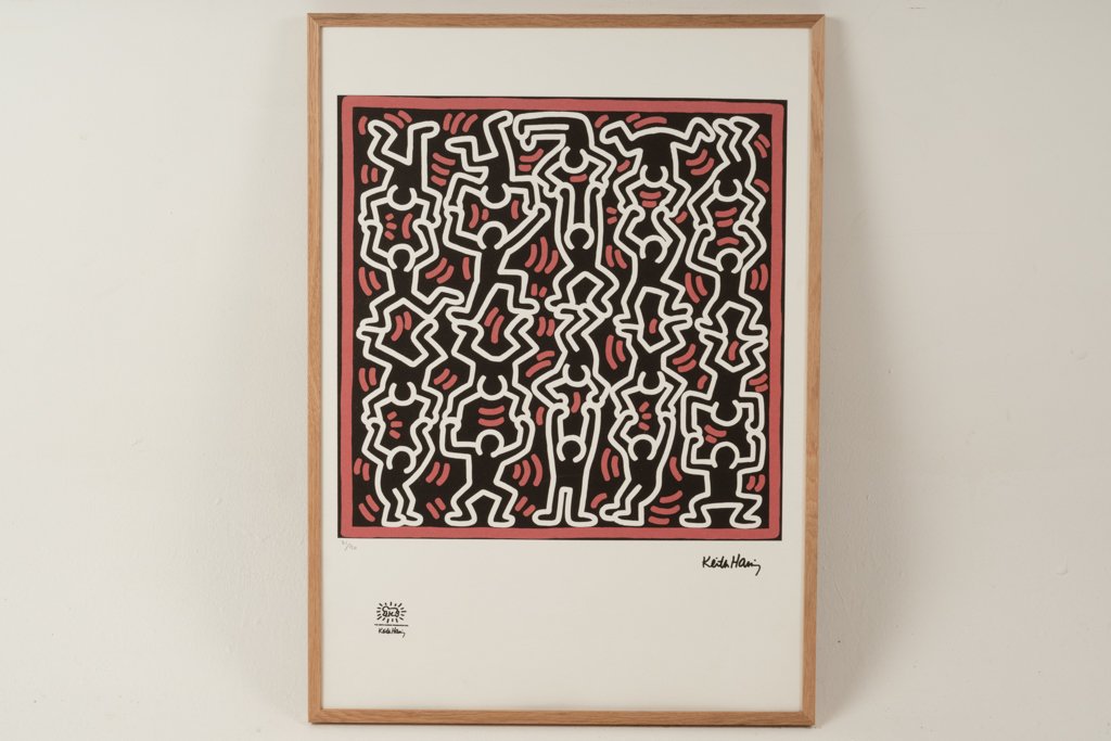 Keith Haring. Numbered Color Silkscreen Print. 1990s. Ls676965a-photo-2