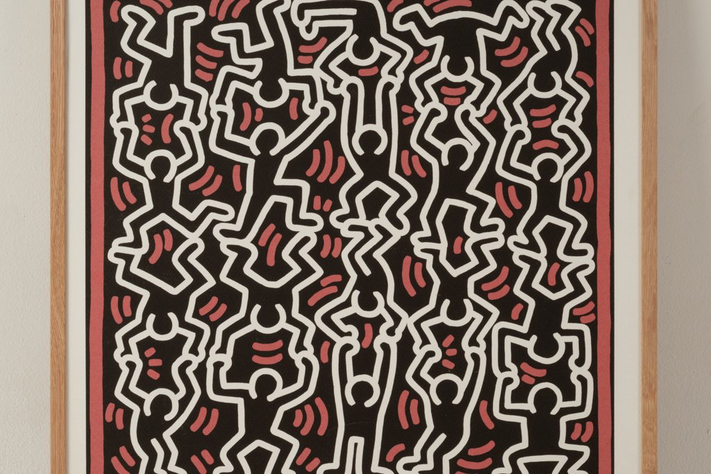 Keith Haring. Numbered Color Silkscreen Print. 1990s. Ls676965a-photo-3