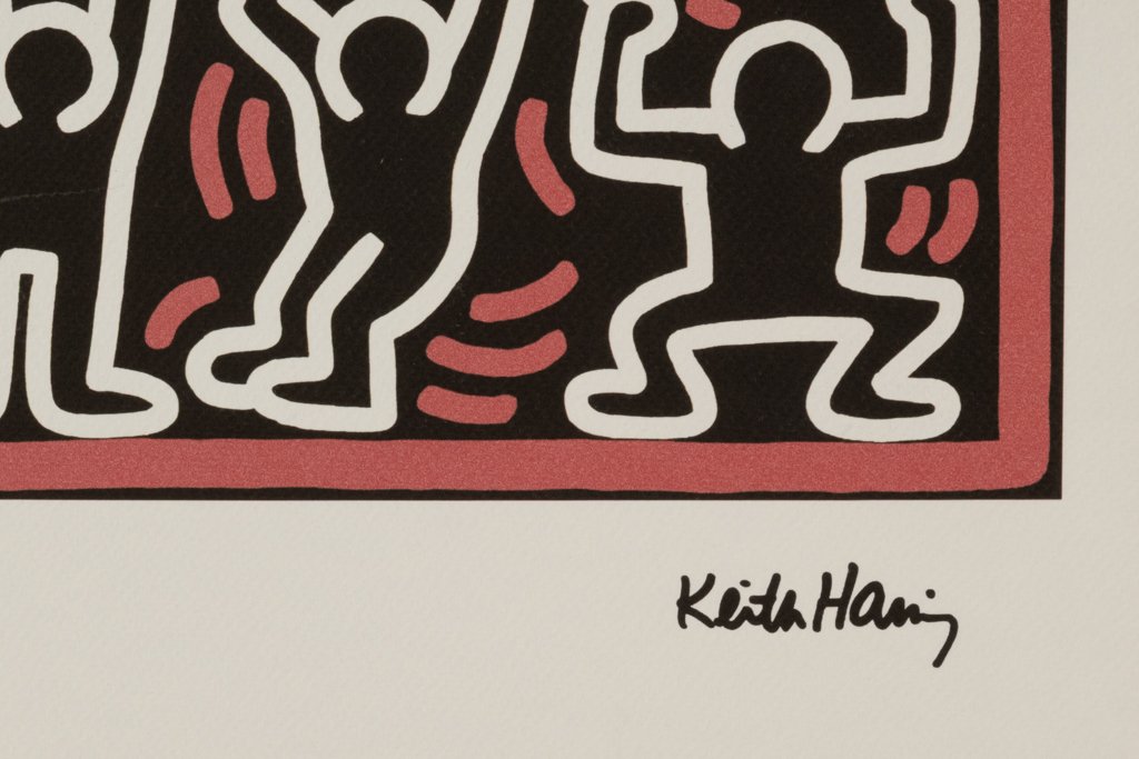 Keith Haring. Numbered Color Silkscreen Print. 1990s. Ls676965a-photo-4