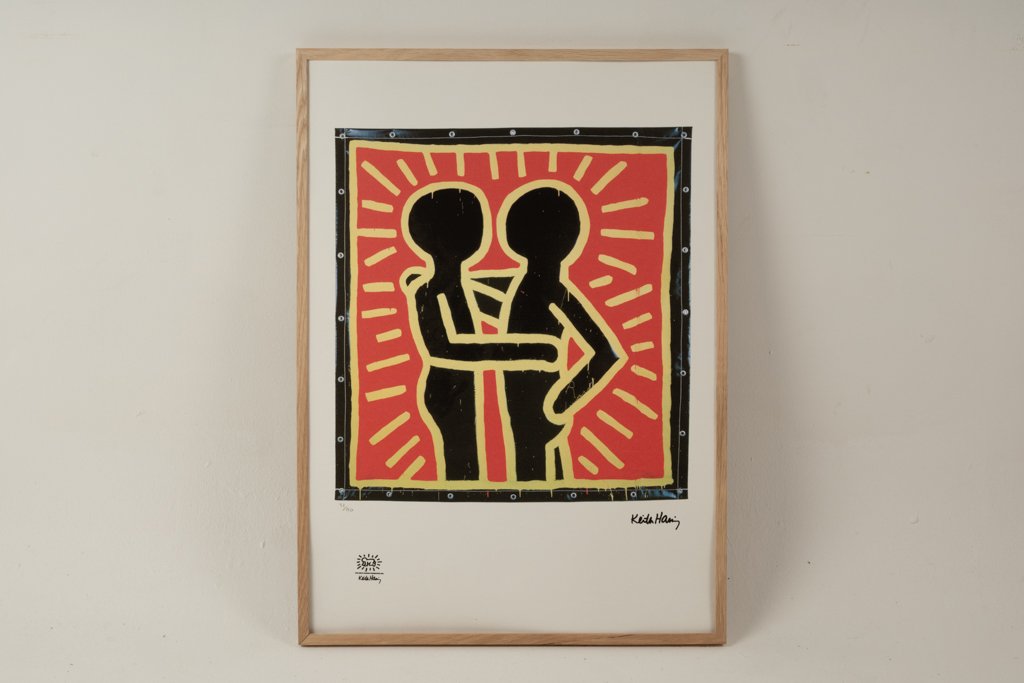 Keith Haring. Numbered Color Silkscreen Print. 1990s. Ls6769b65a-photo-2