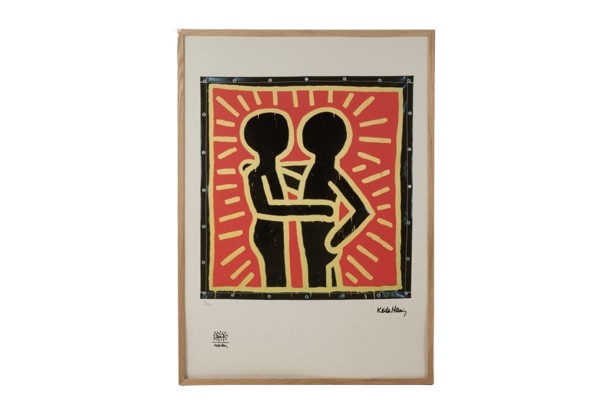 Keith Haring. Numbered Color Silkscreen Print. 1990s. Ls6769b65a