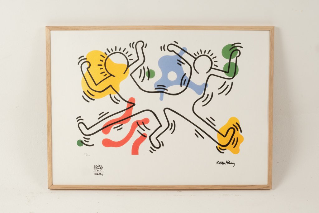 Keith Haring. Numbered Color Silkscreen Print. 1990s. Ls6769c65a-photo-2