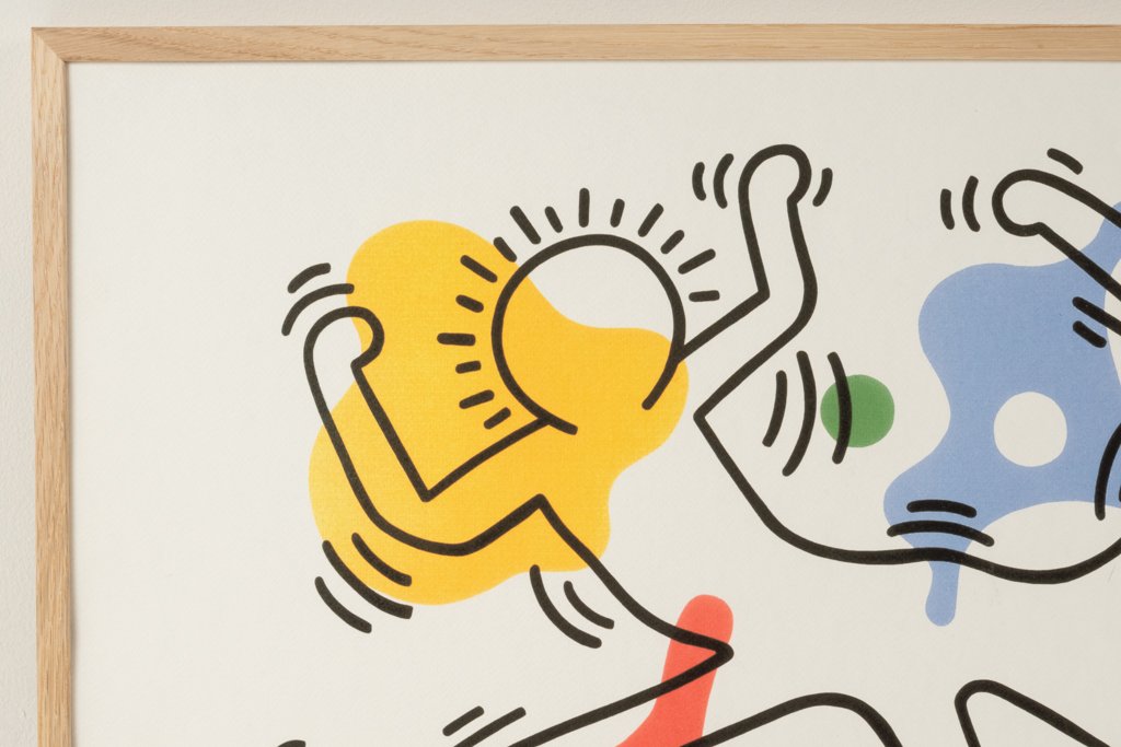 Keith Haring. Numbered Color Silkscreen Print. 1990s. Ls6769c65a-photo-3