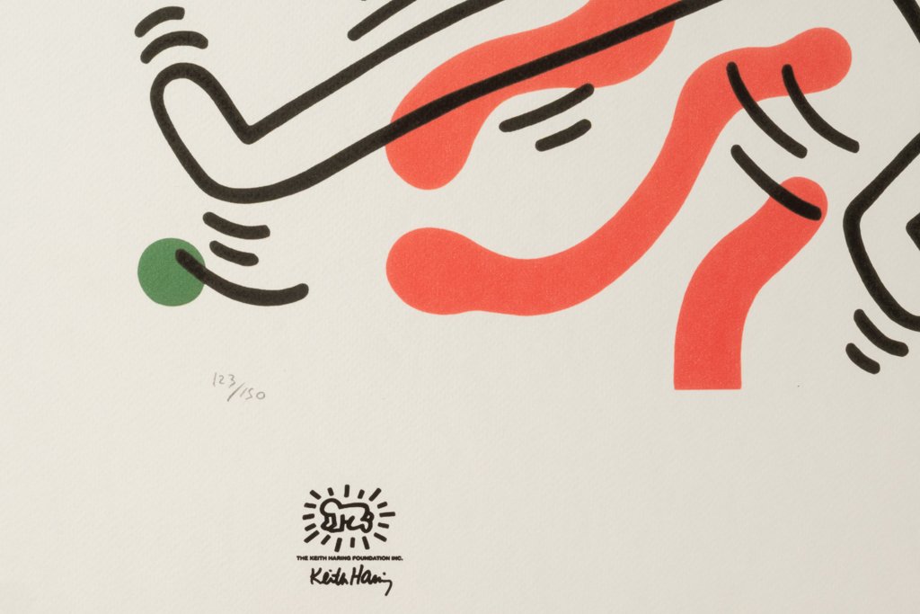 Keith Haring. Numbered Color Silkscreen Print. 1990s. Ls6769c65a-photo-2