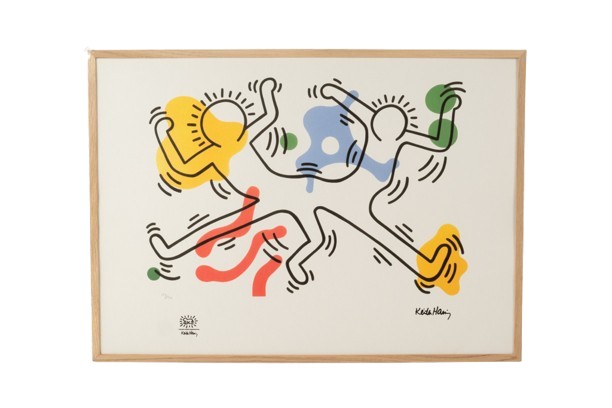 Keith Haring. Numbered Color Silkscreen Print. 1990s. Ls6769c65a