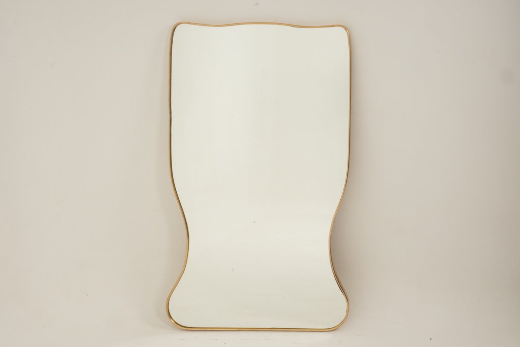 Mirror In Brass And In The Style Of Gio Ponti And The 1980s. Ls6777d501m-photo-2