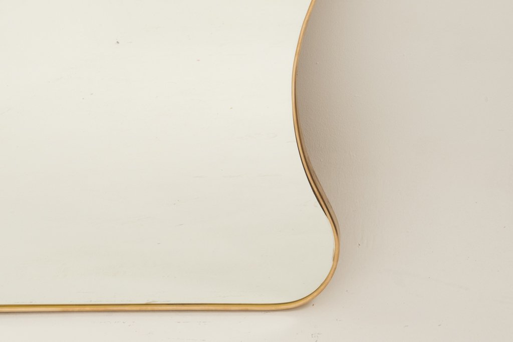 Mirror In Brass And In The Style Of Gio Ponti And The 1980s. Ls6777d501m-photo-3