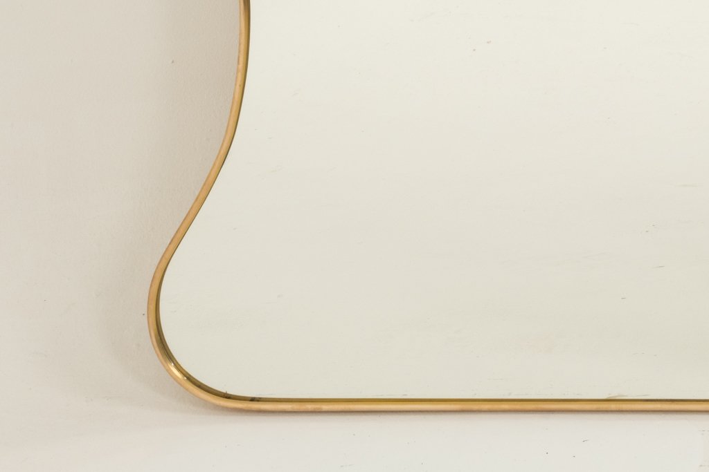 Mirror In Brass And In The Style Of Gio Ponti And The 1980s. Ls6777d501m-photo-4