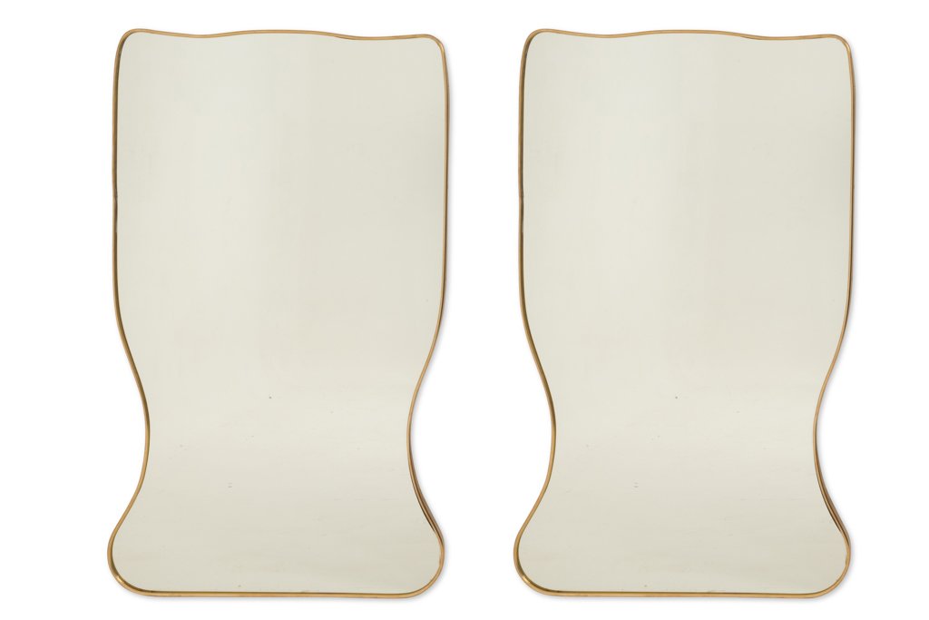 Mirror In Brass And In The Style Of Gio Ponti And The 1980s. Ls6777d501m-photo-3