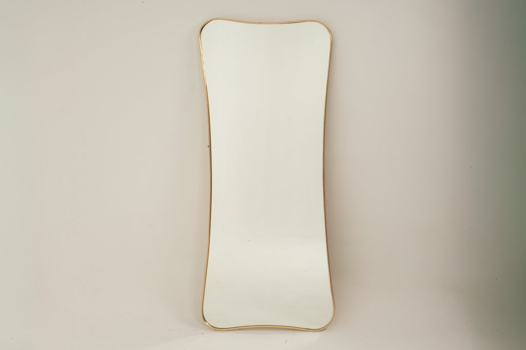 Gilded Brass Mirror In The Style Of Gio Ponti. 1980s Or 1990s. Ls6777e5011?p-photo-3