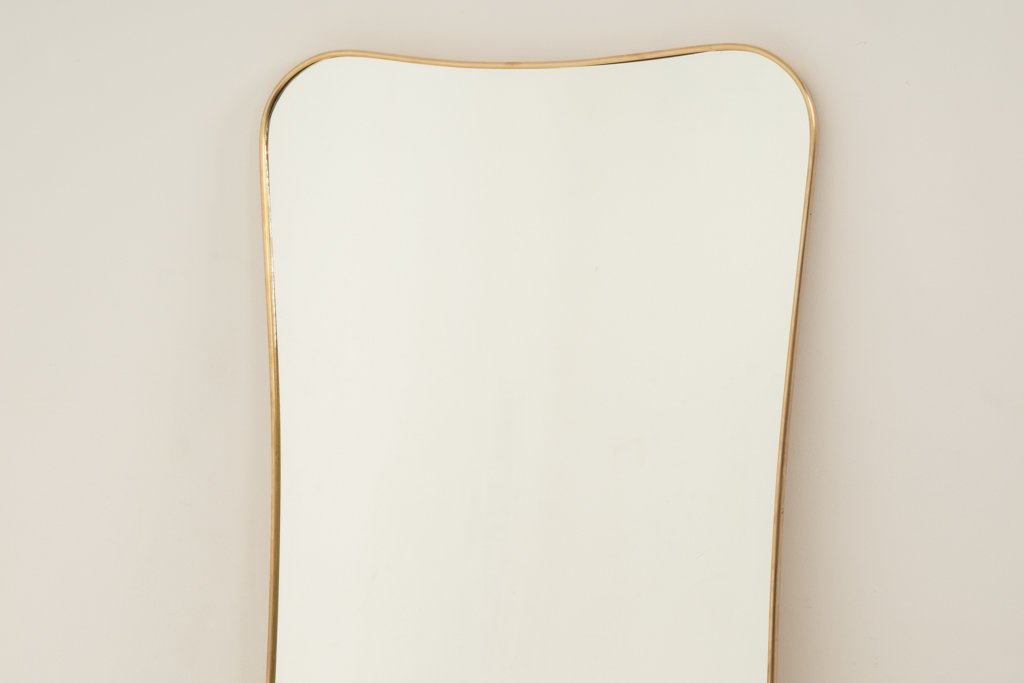 Gilded Brass Mirror In The Style Of Gio Ponti. 1980s Or 1990s. Ls6777e5011?p-photo-4