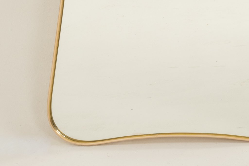 Gilded Brass Mirror In The Style Of Gio Ponti. 1980s Or 1990s. Ls6777e5011?p-photo-2