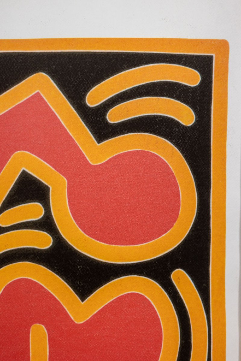 Keith Haring. Numbered Color Silkscreen Print. 1990s Ls6794d-68d-photo-3