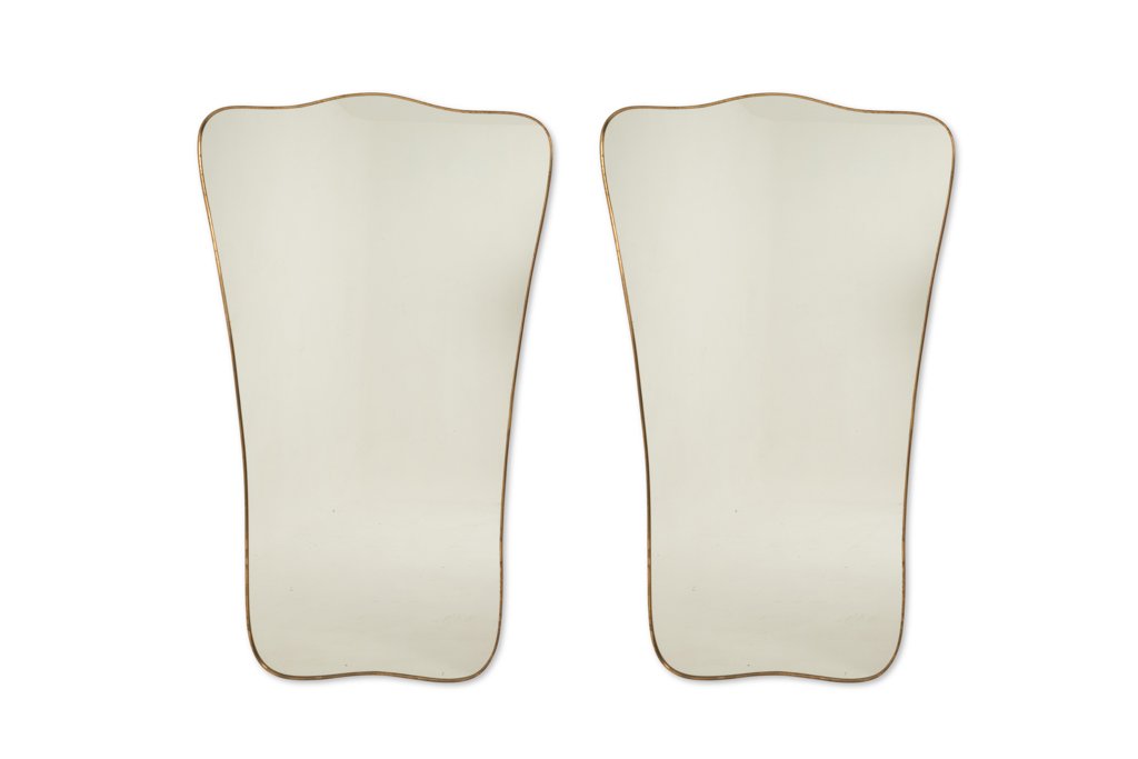Miroir de forme chapeau de gendarme, dans le style de Gio Ponti. LS6777B981/1L-photo-2