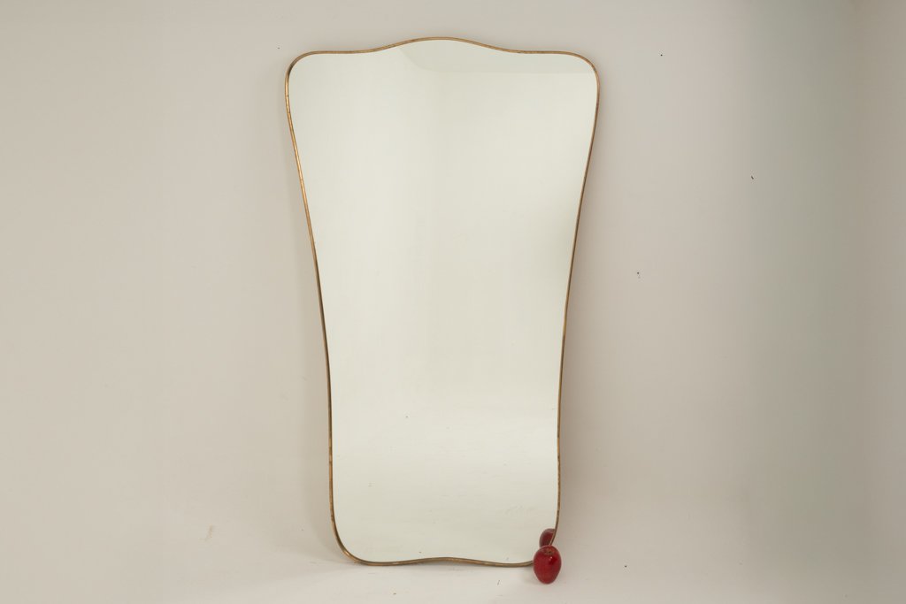 Miroir de forme chapeau de gendarme, dans le style de Gio Ponti. LS6777B981/1L-photo-2