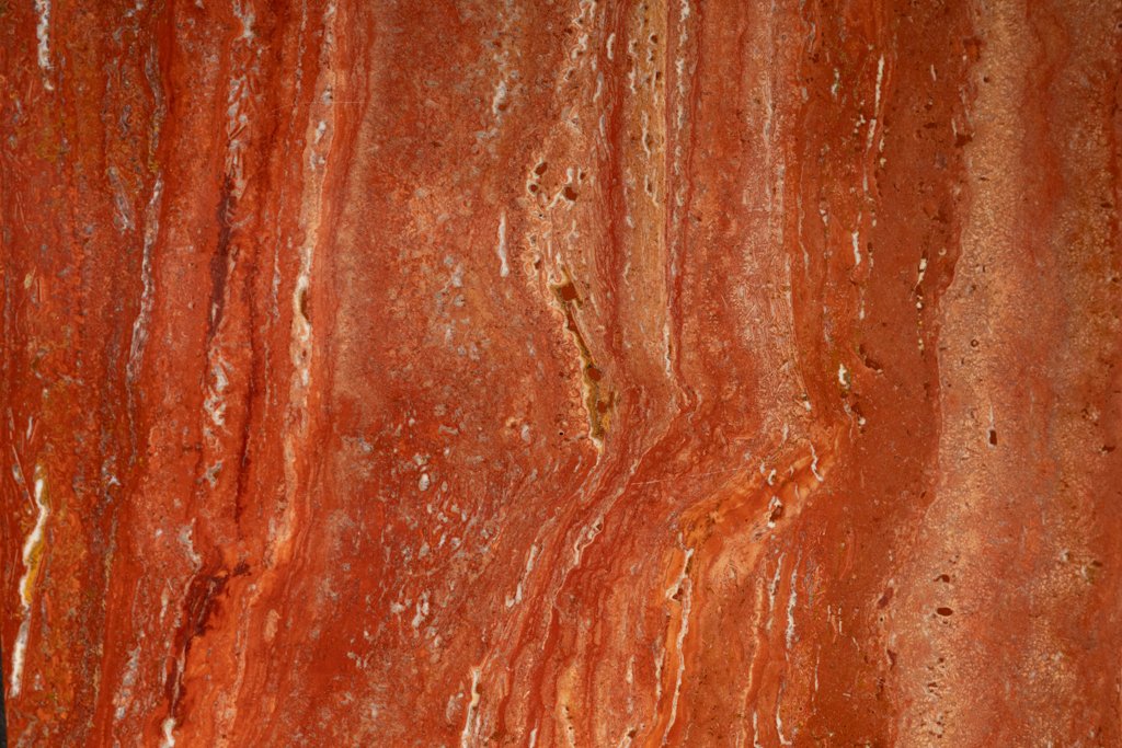 Willy Rizzo. Large Table In Orange-red Travertine. 1970s. Ls67272253-photo-1