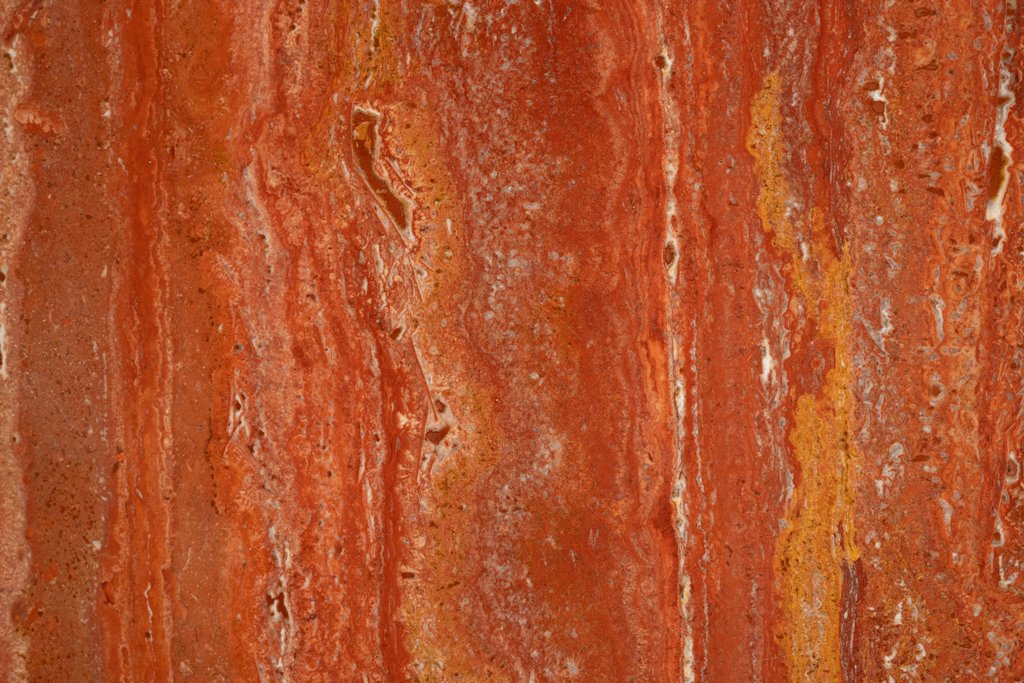 Willy Rizzo. Large Table In Orange-red Travertine. 1970s. Ls67272253-photo-2