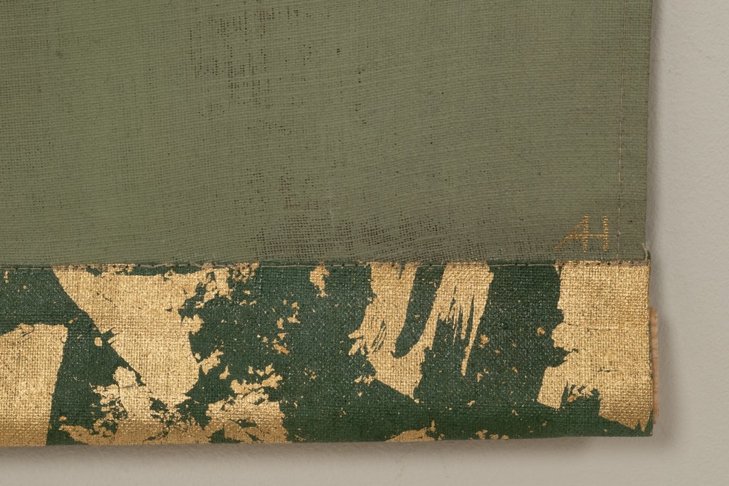 Painted Canvas Depicting A Light-colored Indian Horse In Profile. Contemporary. Ls6757a6701-photo-1
