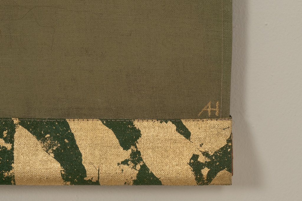 Toile peinte figurant un cheval indien robe brune, de profil. Contemporain. LS6757B676/1-photo-2