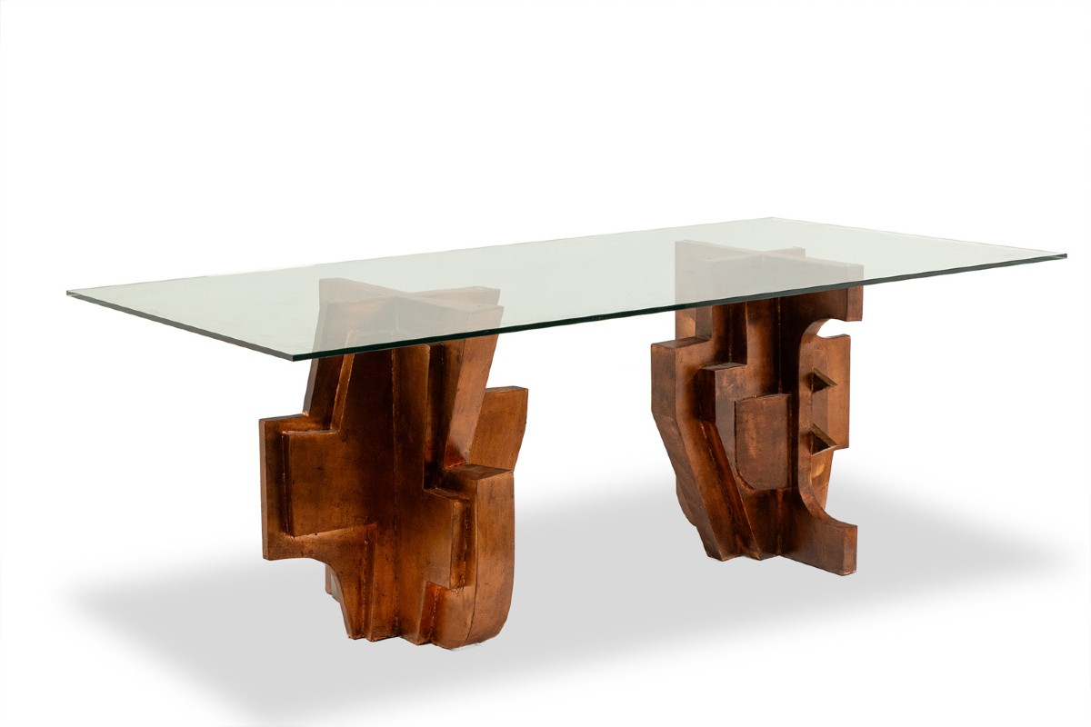 Matteo Ceccarelli. “brutalist” Sculptural Dining Table. 1980s. Ls67203165