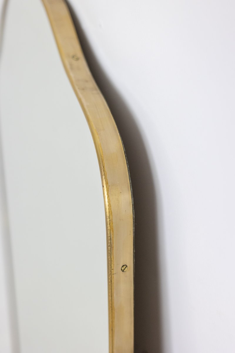 Pair Of “chapeau De Gendarme” Shaped Mirrors. 1970s. Lsinc-photo-4