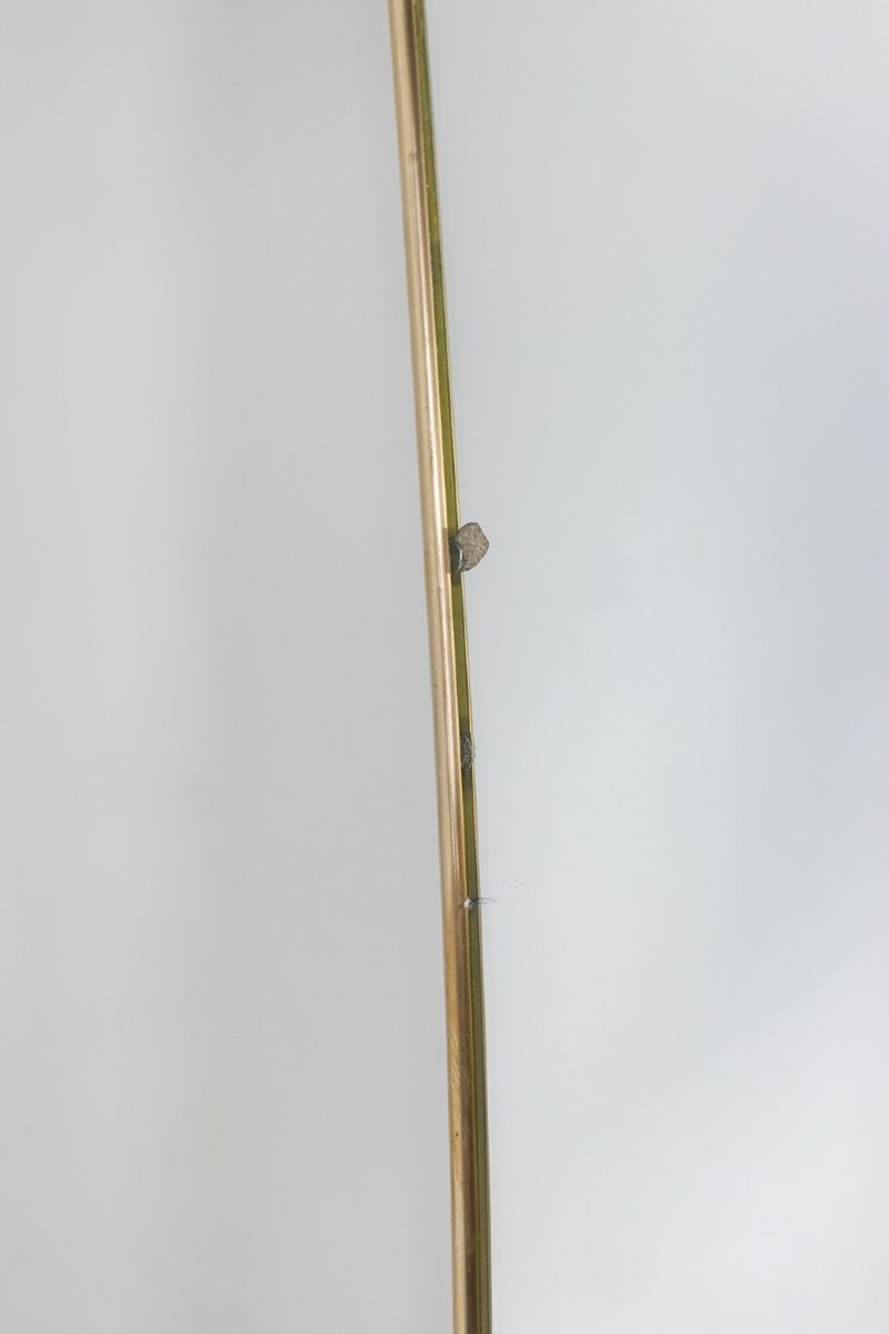 Gio Ponti, In The Style Of. Mirror Framed In Patinated Brass. 1990s. Ls6622806-photo-1