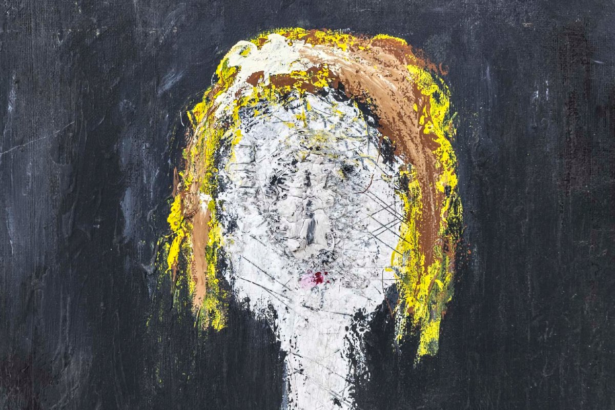 Marcel Mulot, Woman Portrait, Gouache On Canvas, 1988 Ls3834221-photo-2