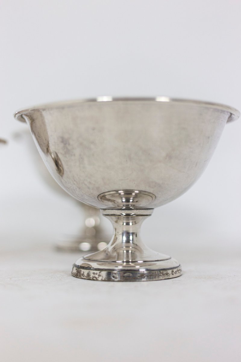 Cup In Silvered Metal, 1950’s Ls4347-photo-3