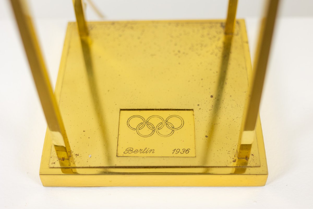 Lamp In Gilt Brass And Copper, Olympic Games Of 1936 Ls4138671-photo-1