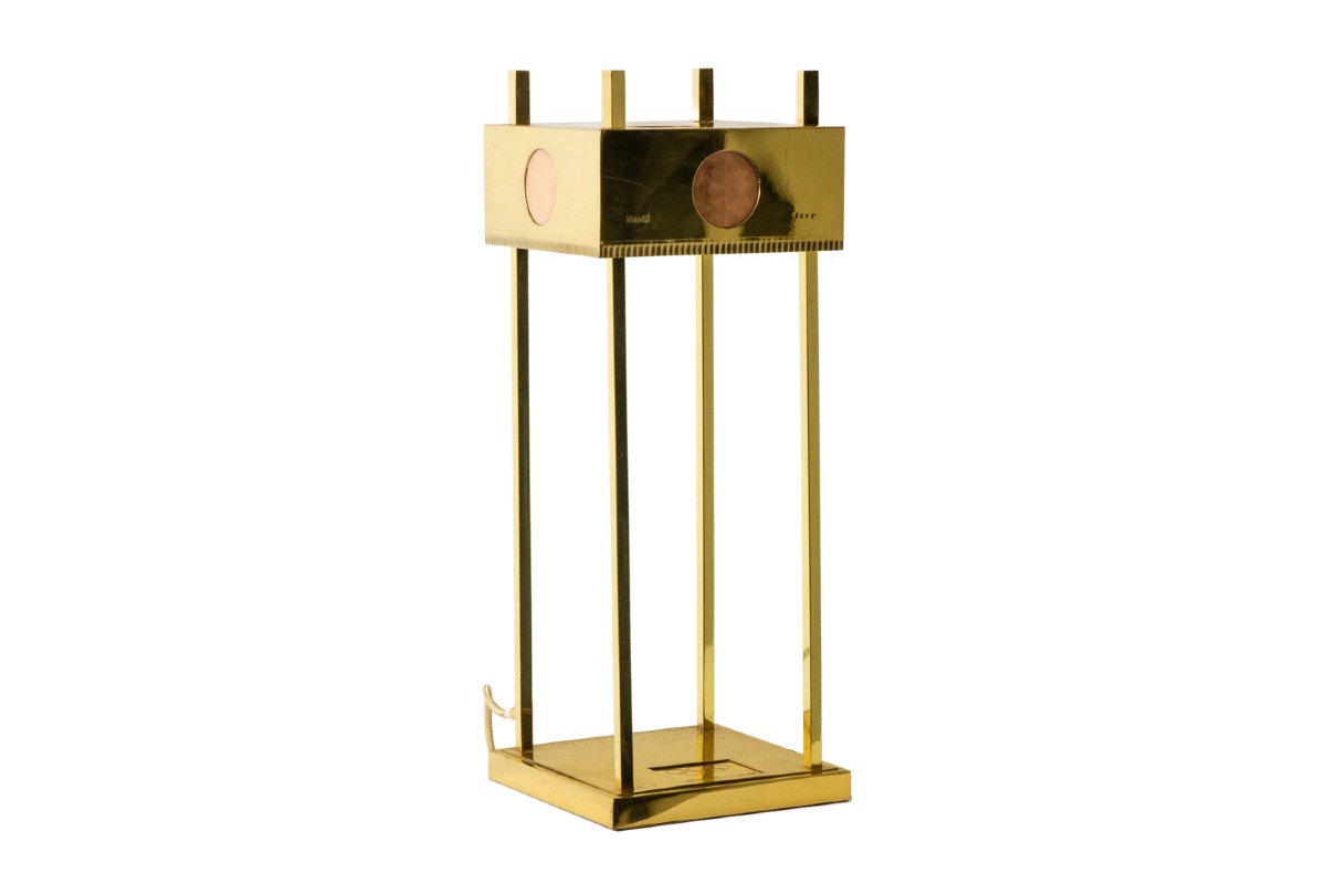 Lamp In Gilt Brass And Copper, Olympic Games Of 1936 Ls4138671