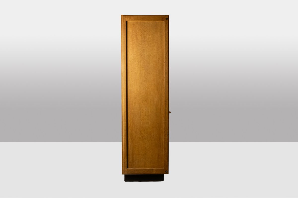 Guillerme And Chambron. Oak Wardrobe With Built-in Writing Desk. 1970s–80s Ls67342255-photo-4