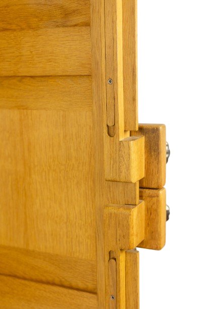 Guillerme And Chambron. Oak Wardrobe With Built-in Writing Desk. 1970s–80s Ls67342255-photo-5