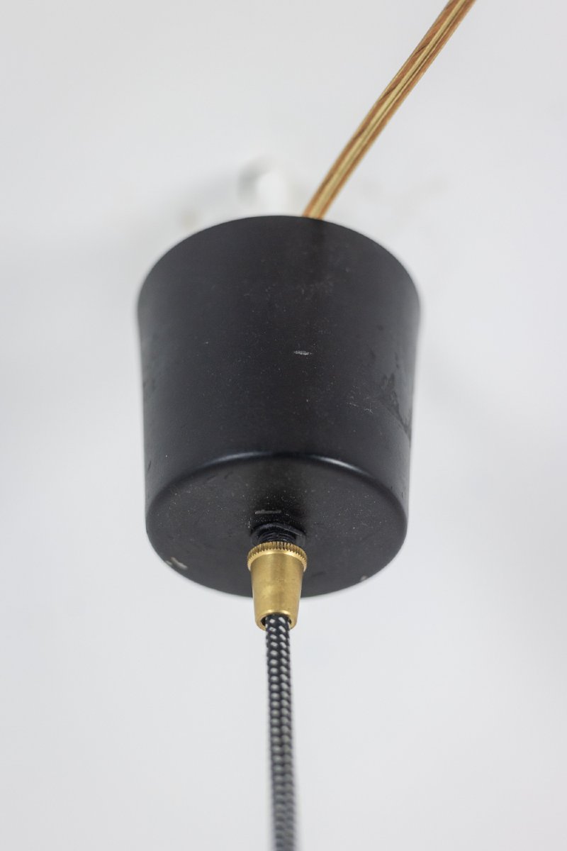 Suspension In Black Lacquered And Chrome Metal. 1960s. Ls5108109p-photo-5