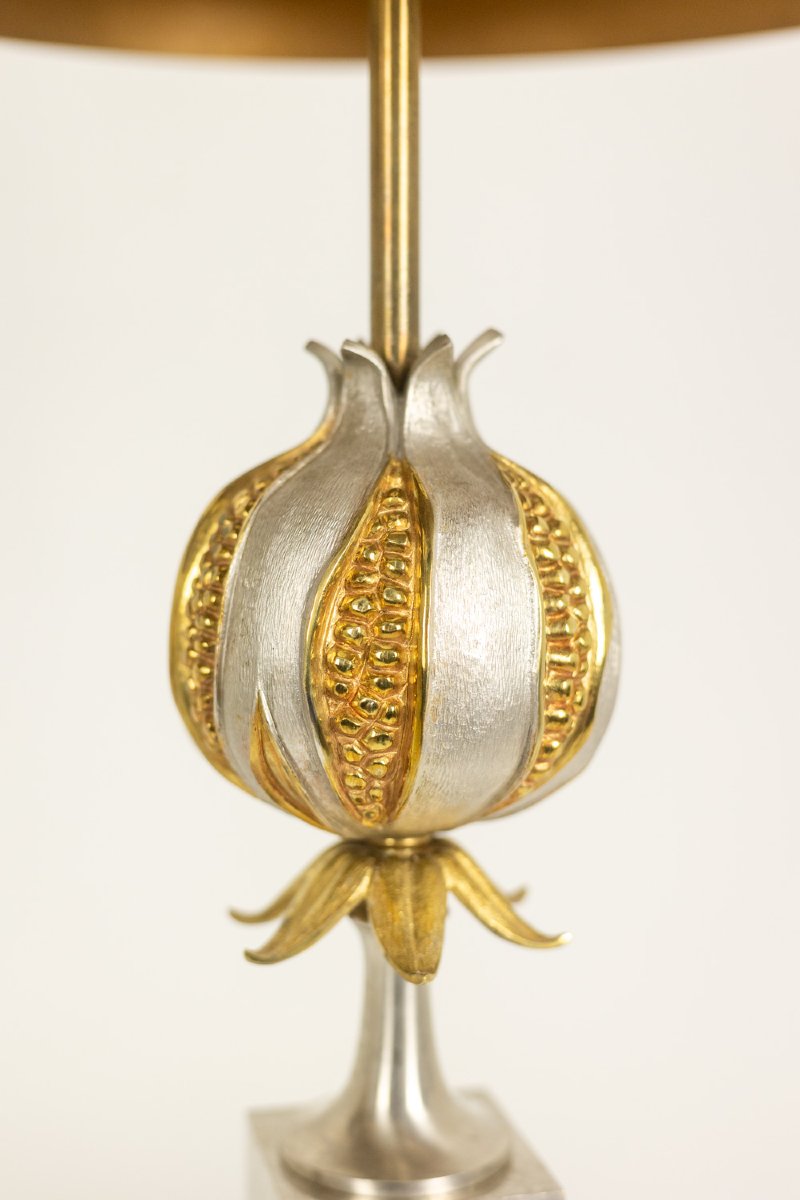 Maison Charles. Pair Of Bronze “grenade” Lamps. 1970s. Ls67481785-photo-1