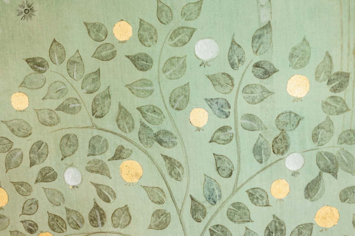 Toile peinte, ou panneau décoratif, Perroquets et oiseau. Contemporain. LS6782B1081-photo-6