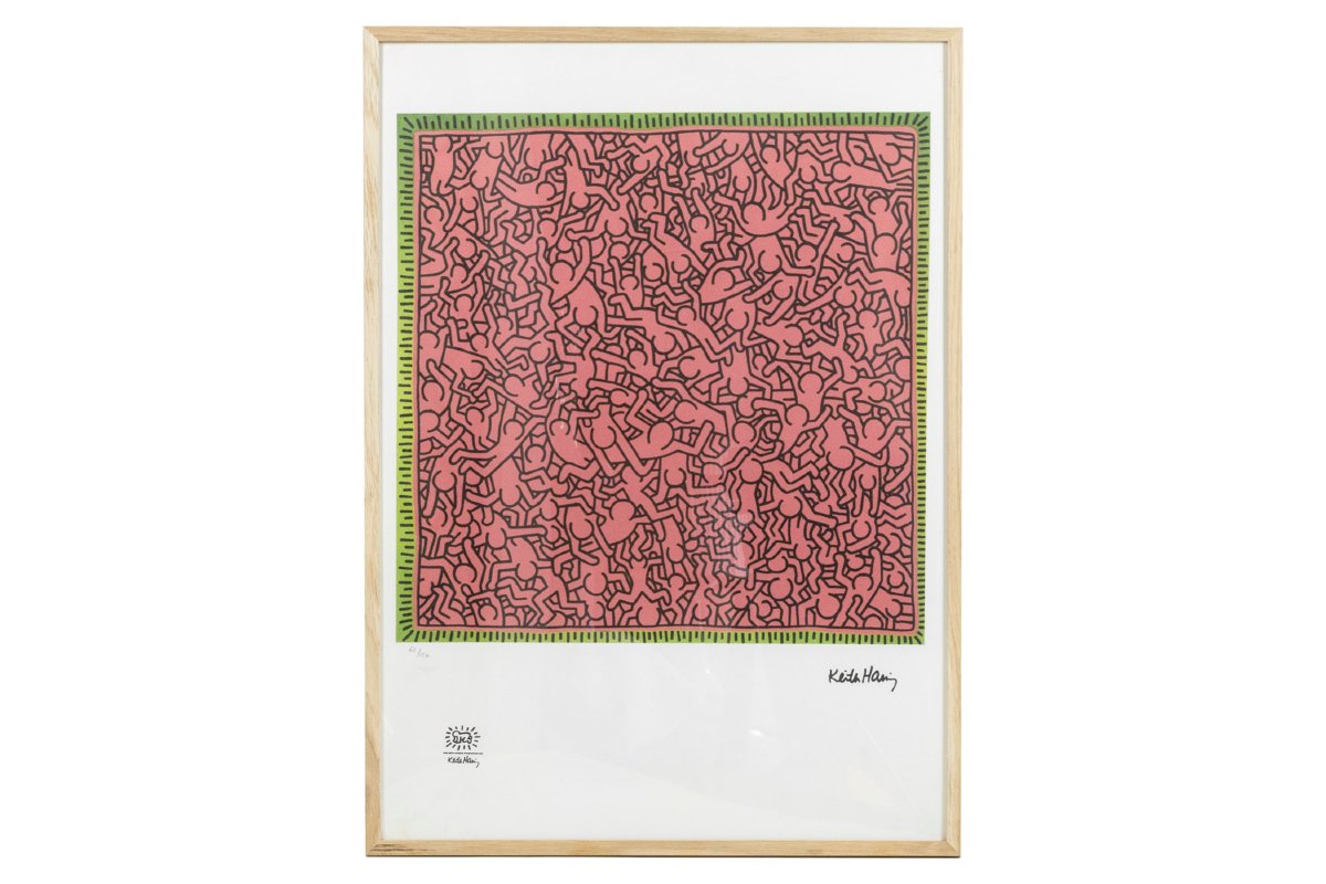Keith Haring, Sérigraphie, Années 1990. LS6794Q-68Q