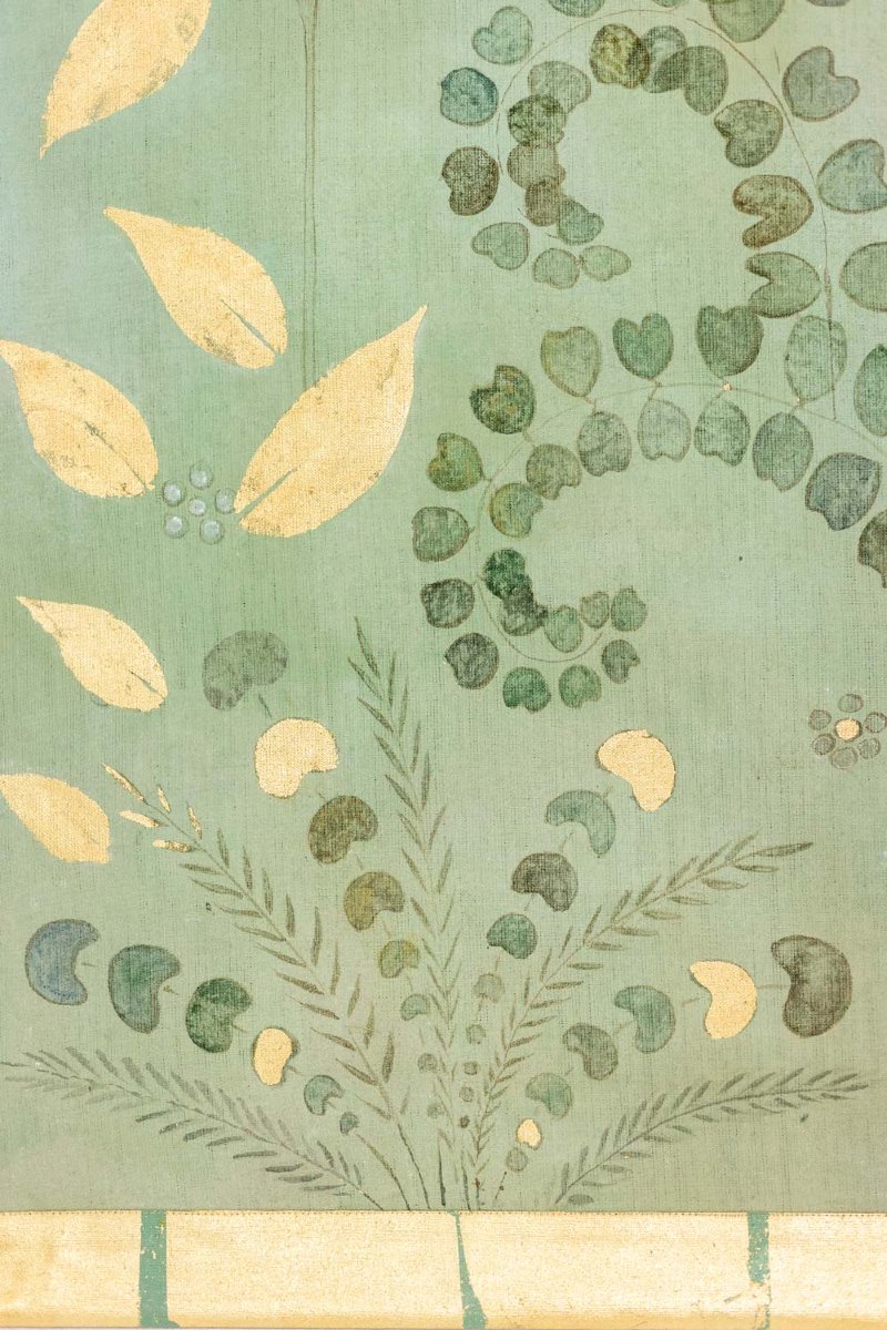 Painted Canvas Or Decorative Panel, Featuring Parrots And Foliage. Contemporary.ls6782a1089-photo-2
